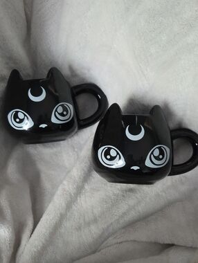 Killstar | Meowgical Black Cat Moon Accent Ceramic Mug (Set of 2)